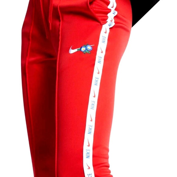 Nike Pants - Nike Cropped Embroidered Track Pants